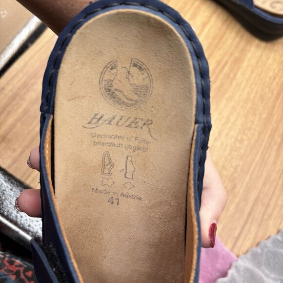 Hauer Comfort Sandal Made In Austria Removable Insole BLUE Adjustable EU 41 US10 - Picture 7 of 8